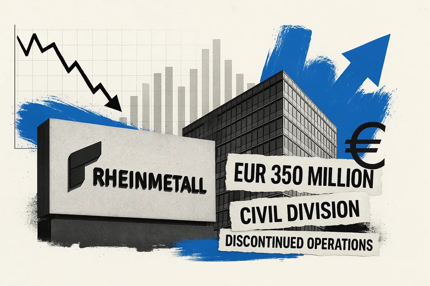 Rheinmetall (RHM GY) announces EUR 350mln non-cash impairment for discontinue...