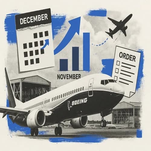 Boeing (BA) delivered 63 craft in December (44 in Nov.)