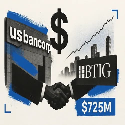 US Bancorp (USB) to acquire BTIG for USD 725mn