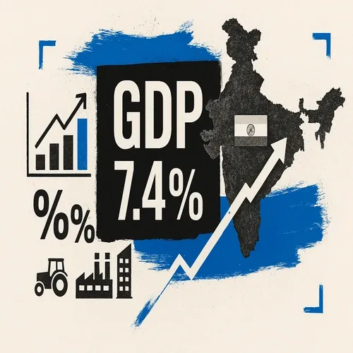 India sees FY26 GDP growth at 7.4% Y/Y (exp. 7.5%)
