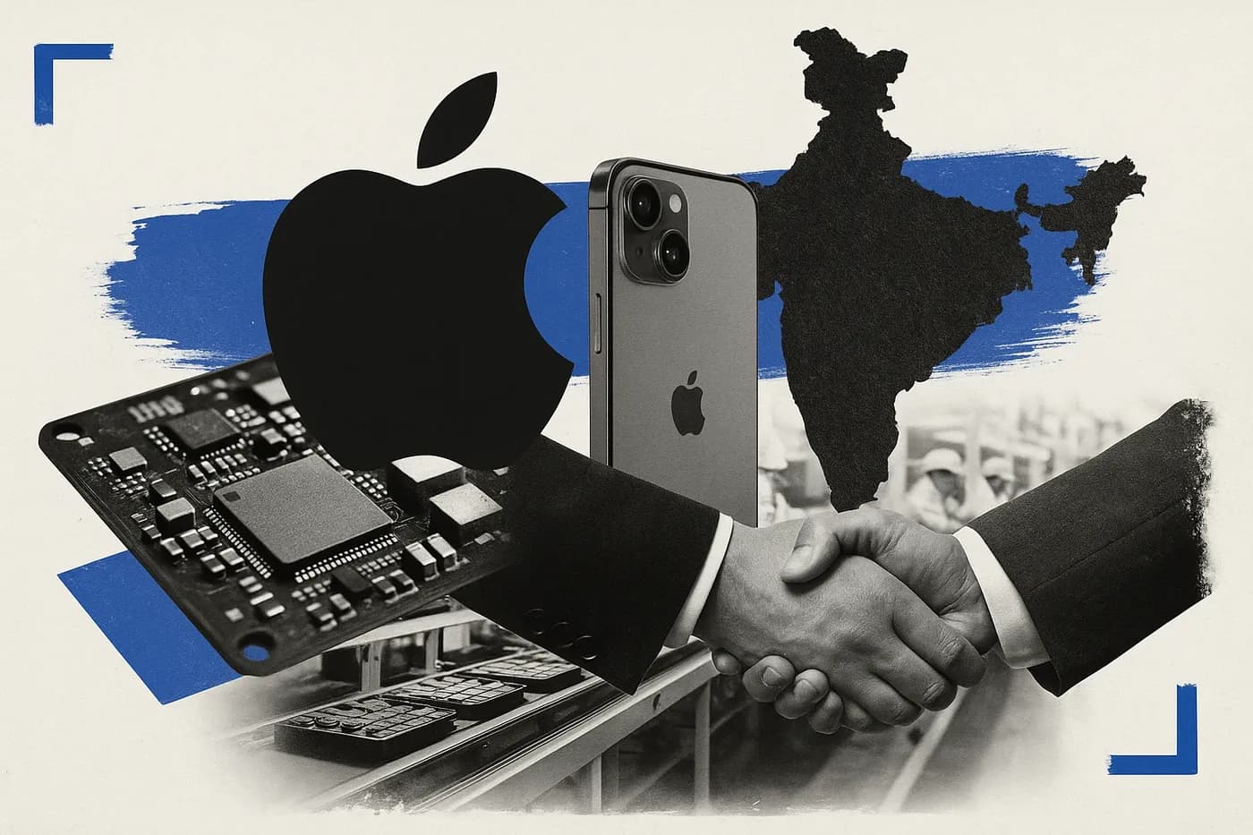 Apple (AAPL) is in preliminary talks with Indian chip manufacturers to assemb...