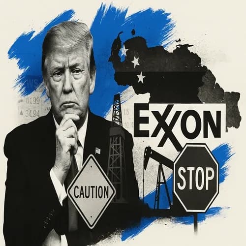 US President Trump said he might block Exxon (XOM) from drilling in Venezuela...