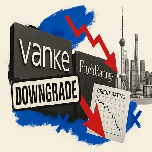 China's Vanke (2202 HK) downgraded to RD (prev. C) by Fitch
