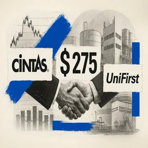 Cintas (CTAS) reportedly made new offer to acquire UniFirst (UNF) for USD 275...