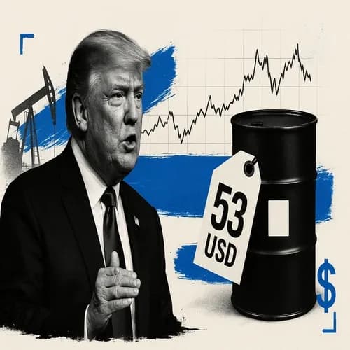 President Trump says he would like the price of oil USD 53/bbl