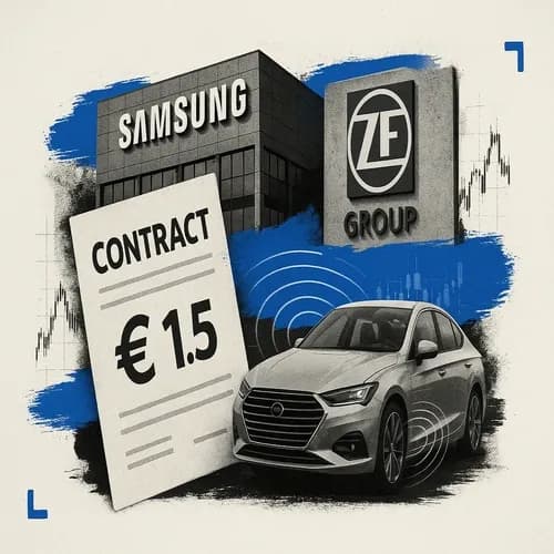 Samsung (005930 KS) is to buy ZF Group's driver-asset business for EUR 1.5bln