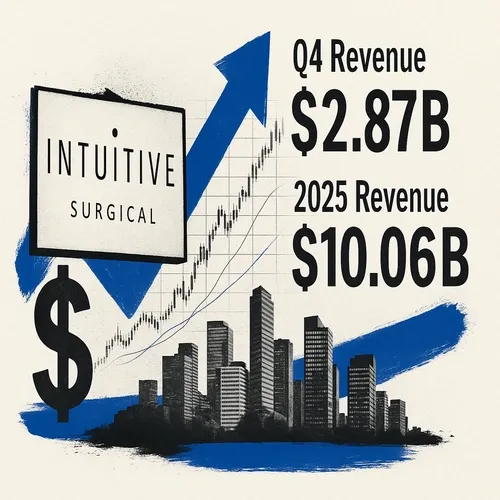 Intuitive Surgical (ISRG) prelim (USD): Q4 Revenue 2.87bln (exp. 2.72bln)