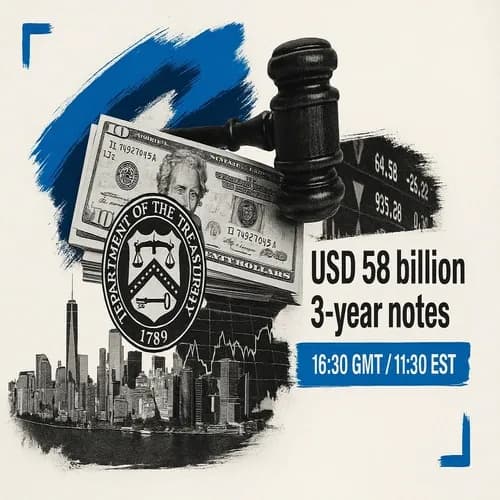 Auction History: US Treasury to sell USD 58bln of 3-year notes at 16:30GMT/11...