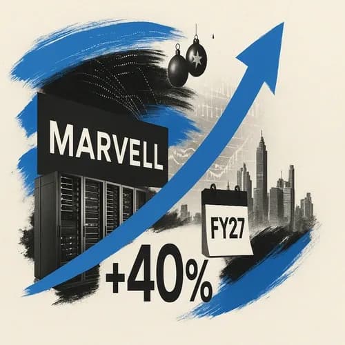 Marvell (MRVL) expects more than 40% Y/Y data centre revenue growth in FY27