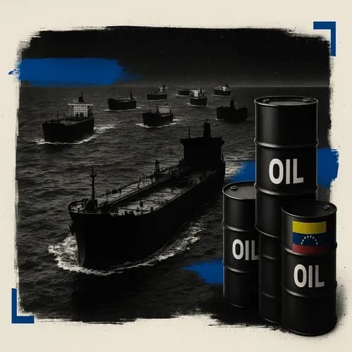 Around 12 loaded oil tankers have reportedly departed from Venezulean waters ...