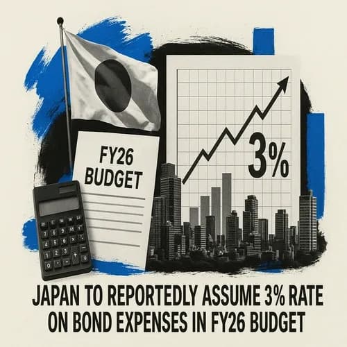 Japan to reportedly assume 3% rate on bond expenses in FY26 budget