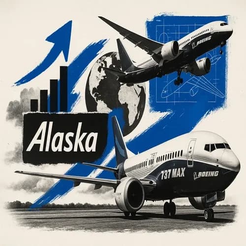 Alaska Air (ALK) is purchasing 110 Boeing (BA) craft as part of a global grow...