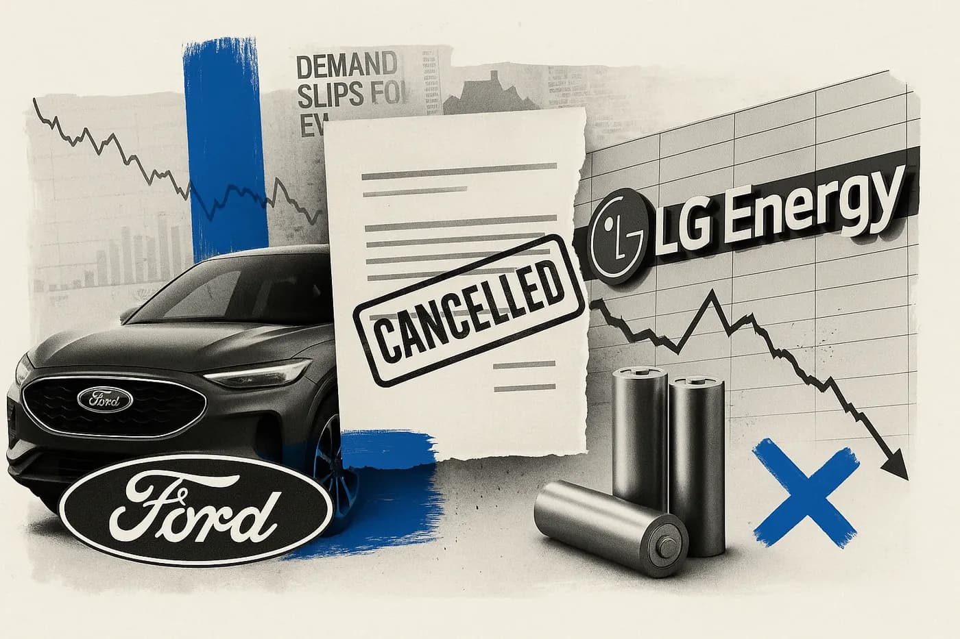 Ford (F) has cancelled its KRW 9.6tln battery supply contract with LG Energy ...