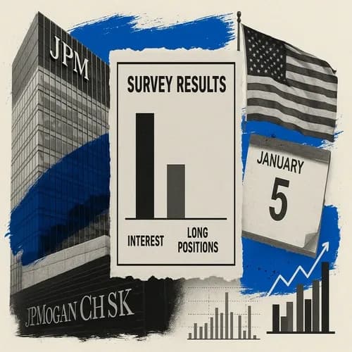 JPM Treasury Client Survey (w/e Jan. 5th): All-client survey shows the fewest...