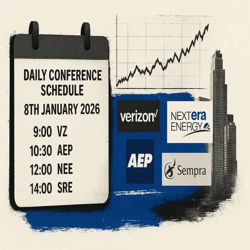 Newsquawk Daily US Conference Calendar - 8th January 2026: VZ, AEP, NEE, SRE