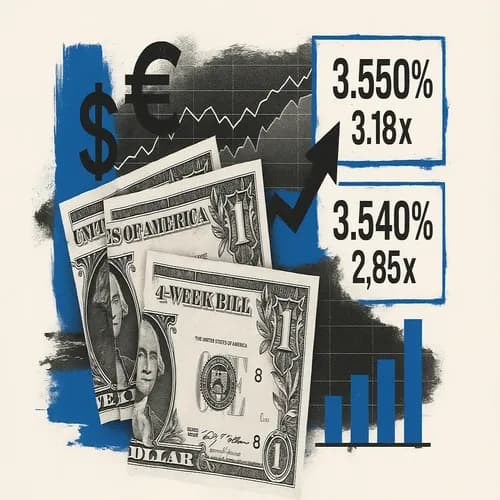 US sells 4-week bills at a high rate of 3.550%