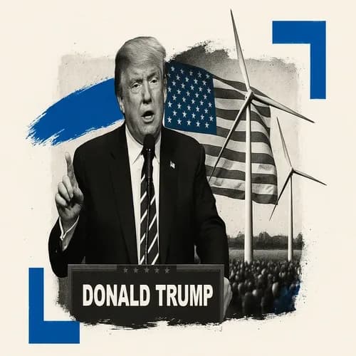 US President Trump says they have not approved any windmills since he's been ...