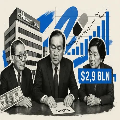 Hisamitsu Pharmaceutical (4530 JT) founding family seeks USD 2.9bln privatisa...