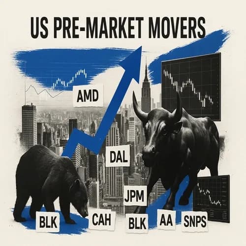 US PRE-MARKET MOVERS: AMD/INTC, DAL, JPM, CAH, BLK, ALB, AA, SNPS