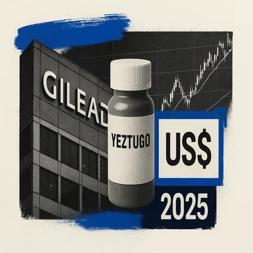 Gilead (GILD) says they have reached guidance number for Yeztugo in 2025 of U...