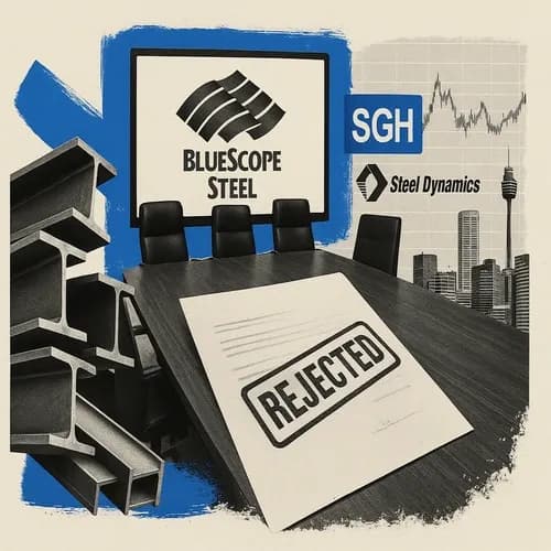 PRE-MARKET AUSTRALIAN STOCKS NEWS: BlueScope Steel (BSL AT) board rejected th...