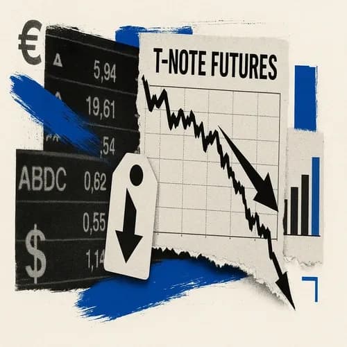 TREASURY WRAP: T-NOTE FUTURES (H6) SETTLE 2+ TICKS LOWER AT 112-04+